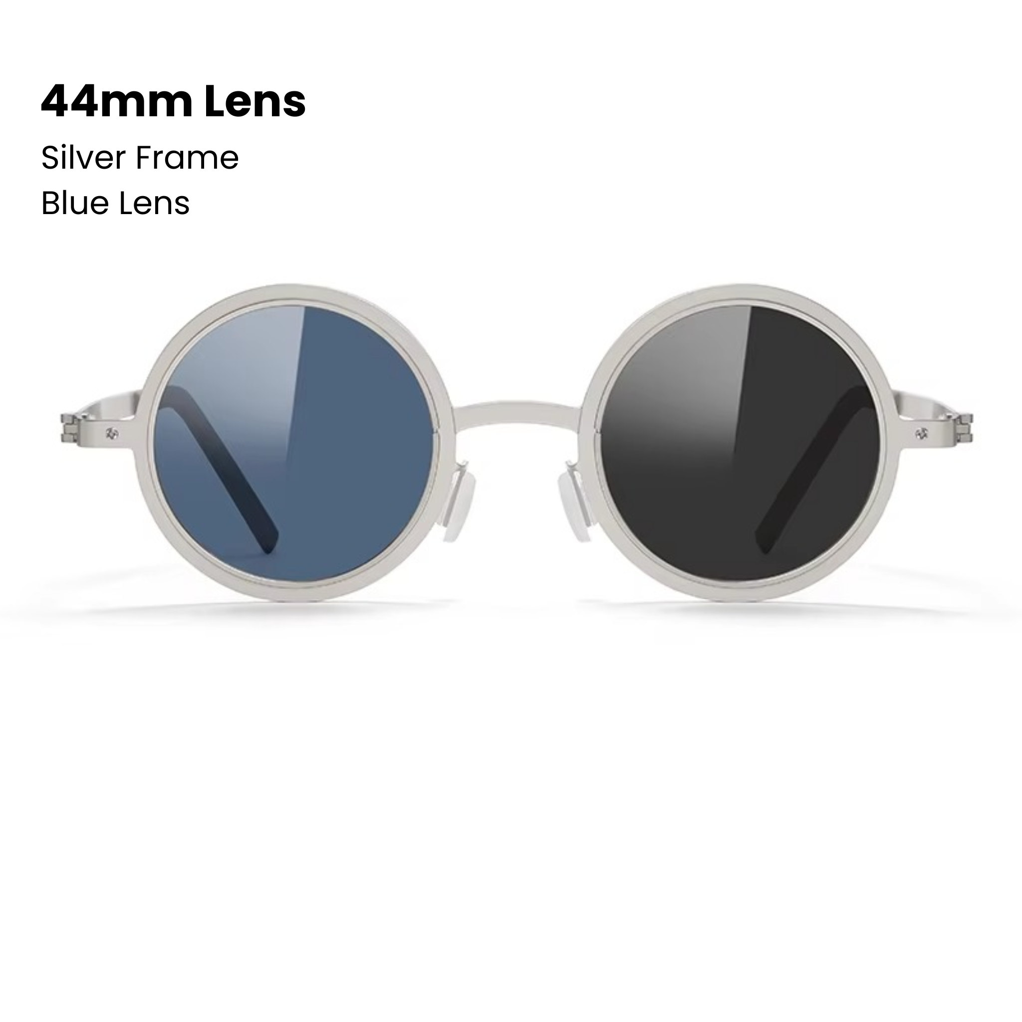 Silver Frame / Gradient Blue Lens