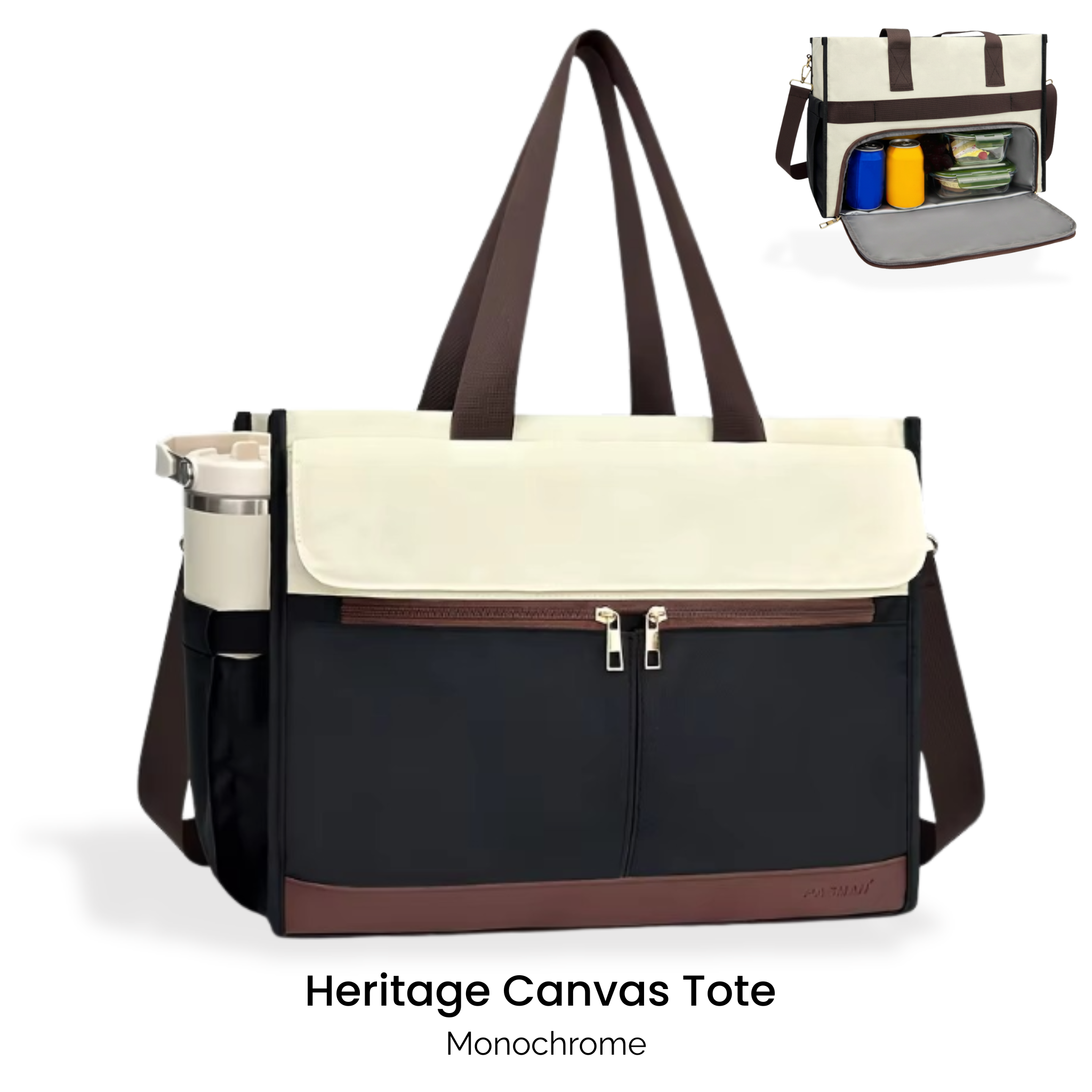 DualCore Insulated Essential Tote: Heritage Canvas
