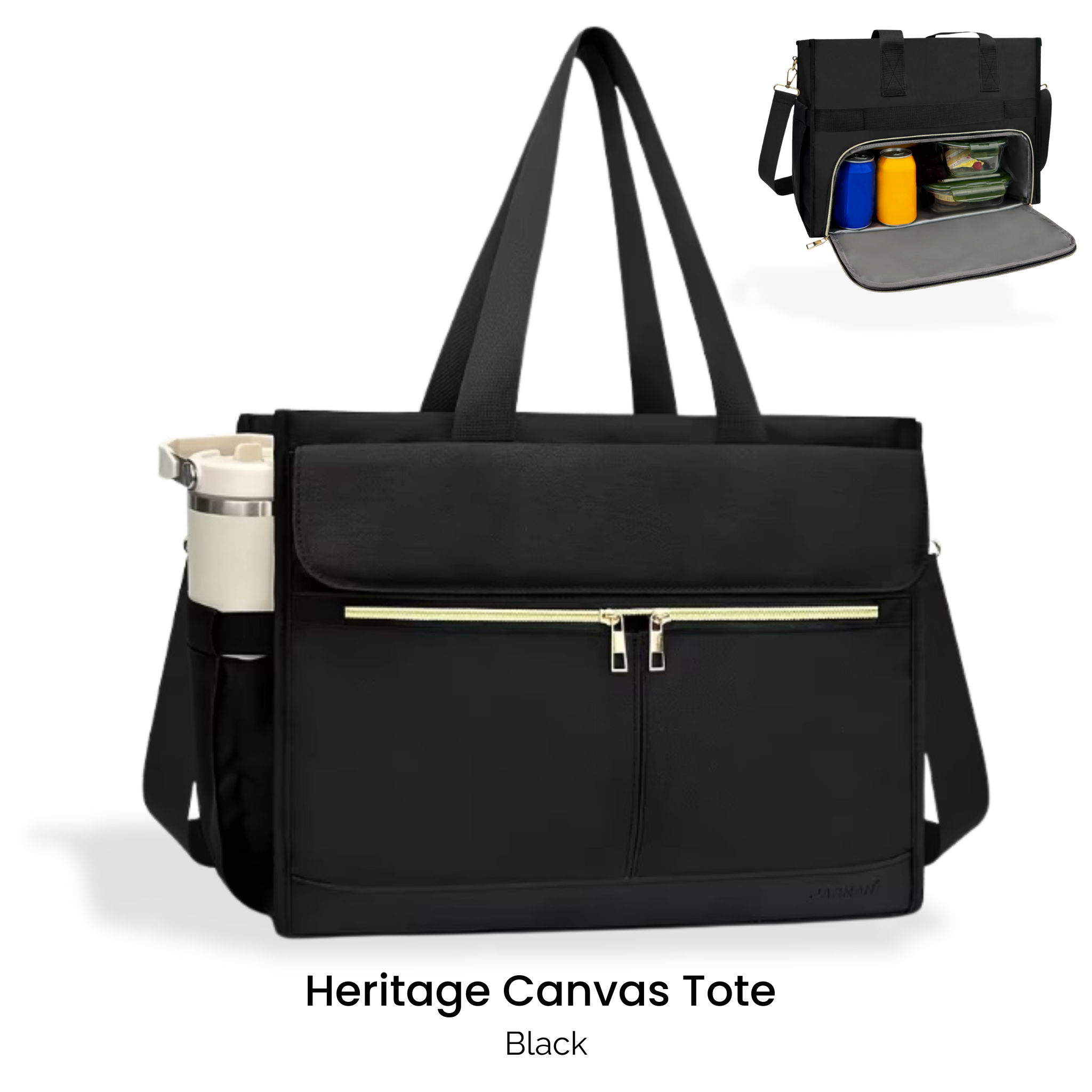 DualCore Insulated Essential Tote: Heritage Canvas