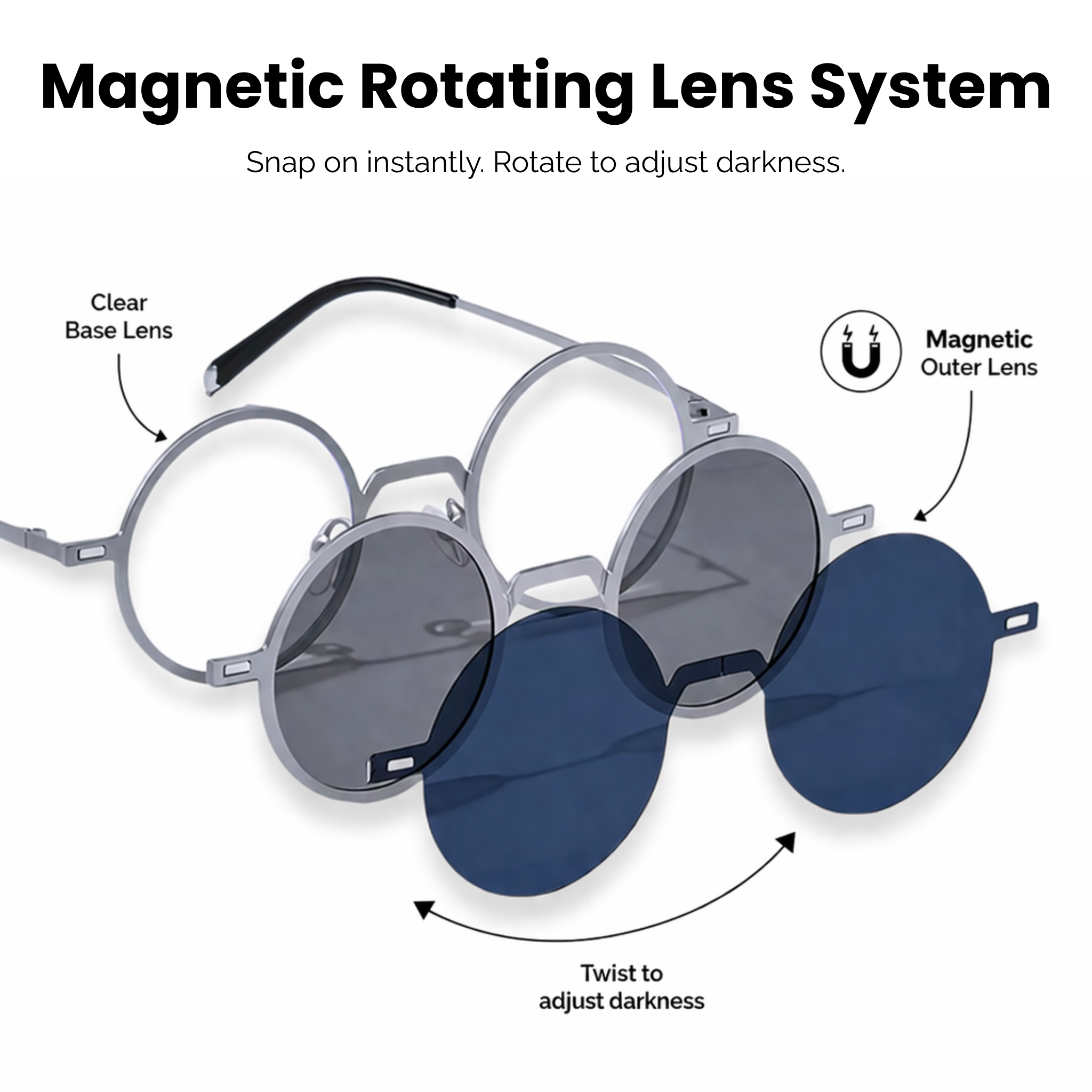 ShadeShift Axis Adjustable Polarized Sunglasses