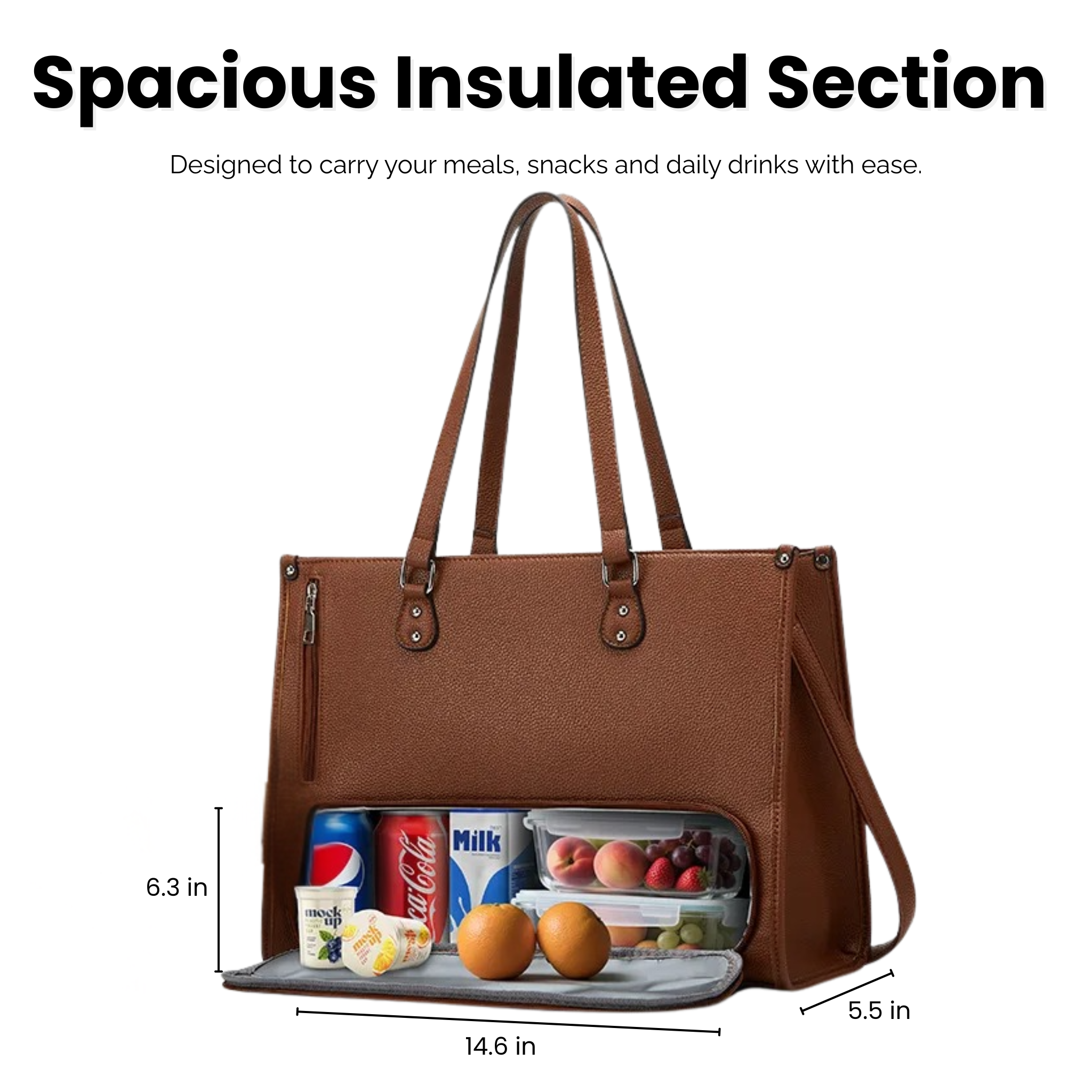 DualCore Insulated Essential Tote: Signature Luxe Pearl