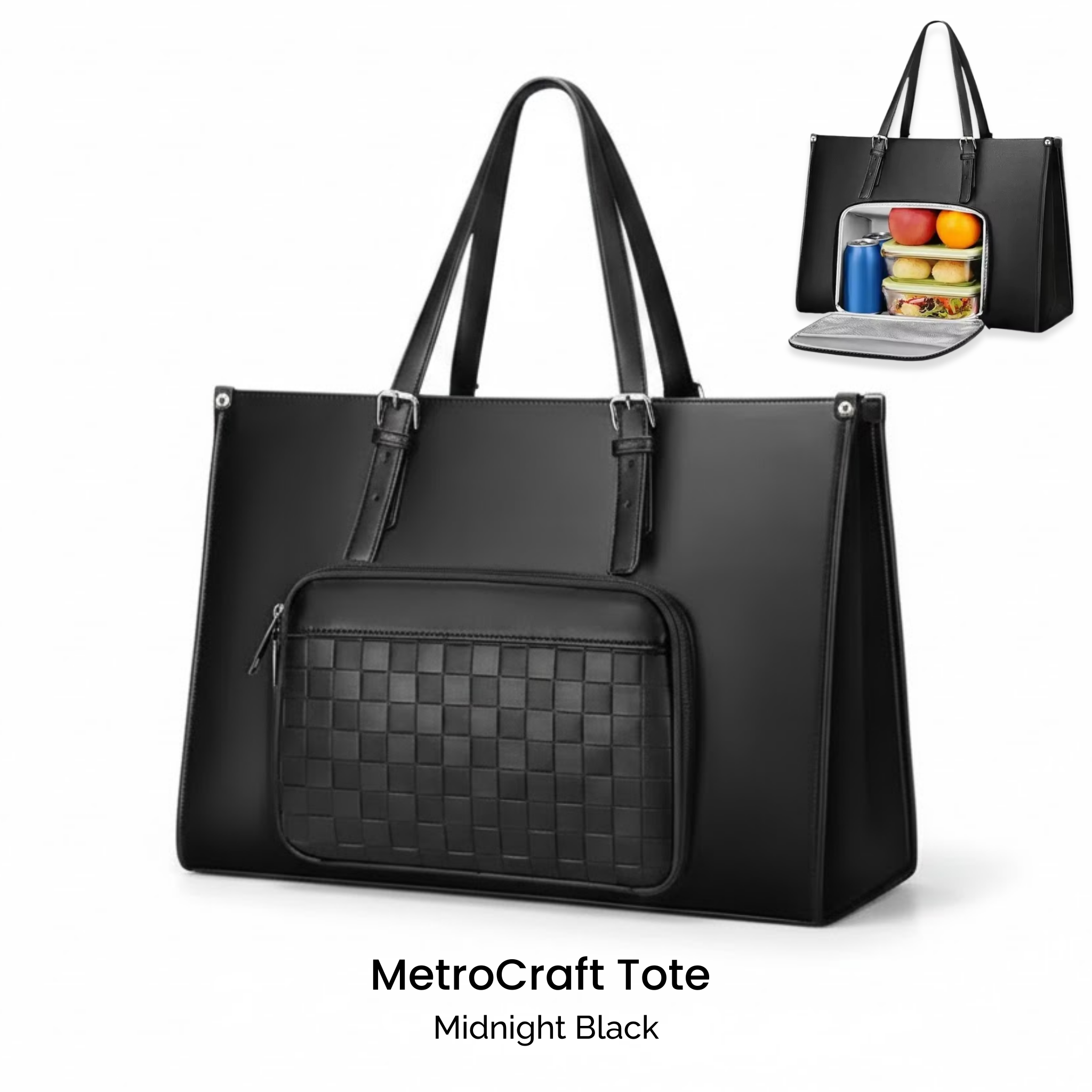 DualCore Insulated Essential Tote: CalmDay Carbon Black