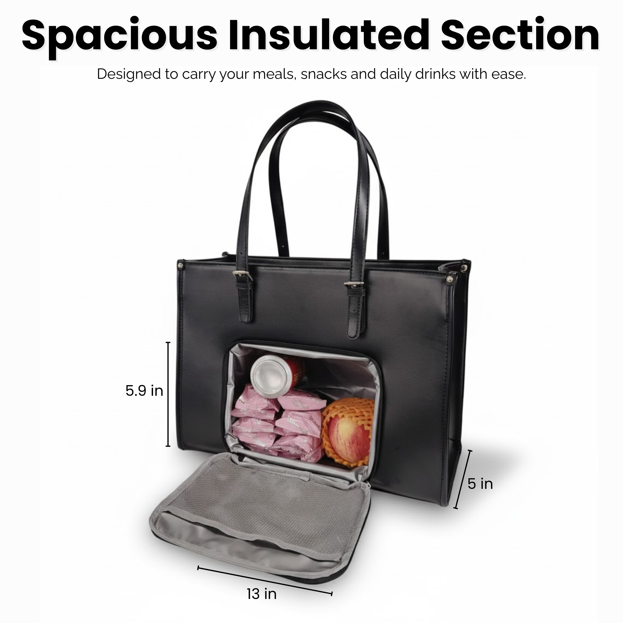 DualCore Insulated Essential Tote: Signature Luxe Pearl