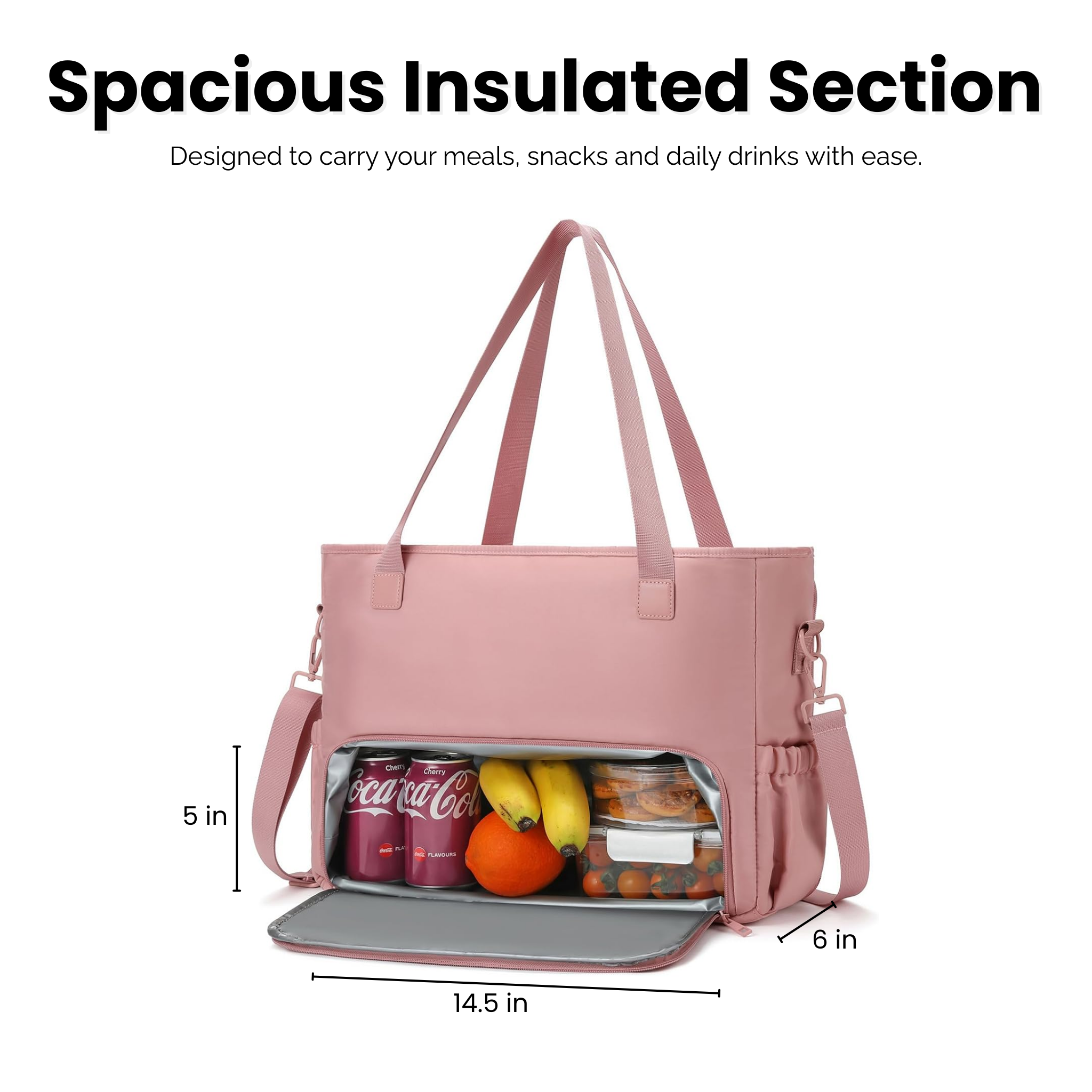 DualCore Insulated Essential Tote: CalmDay Carbon Black