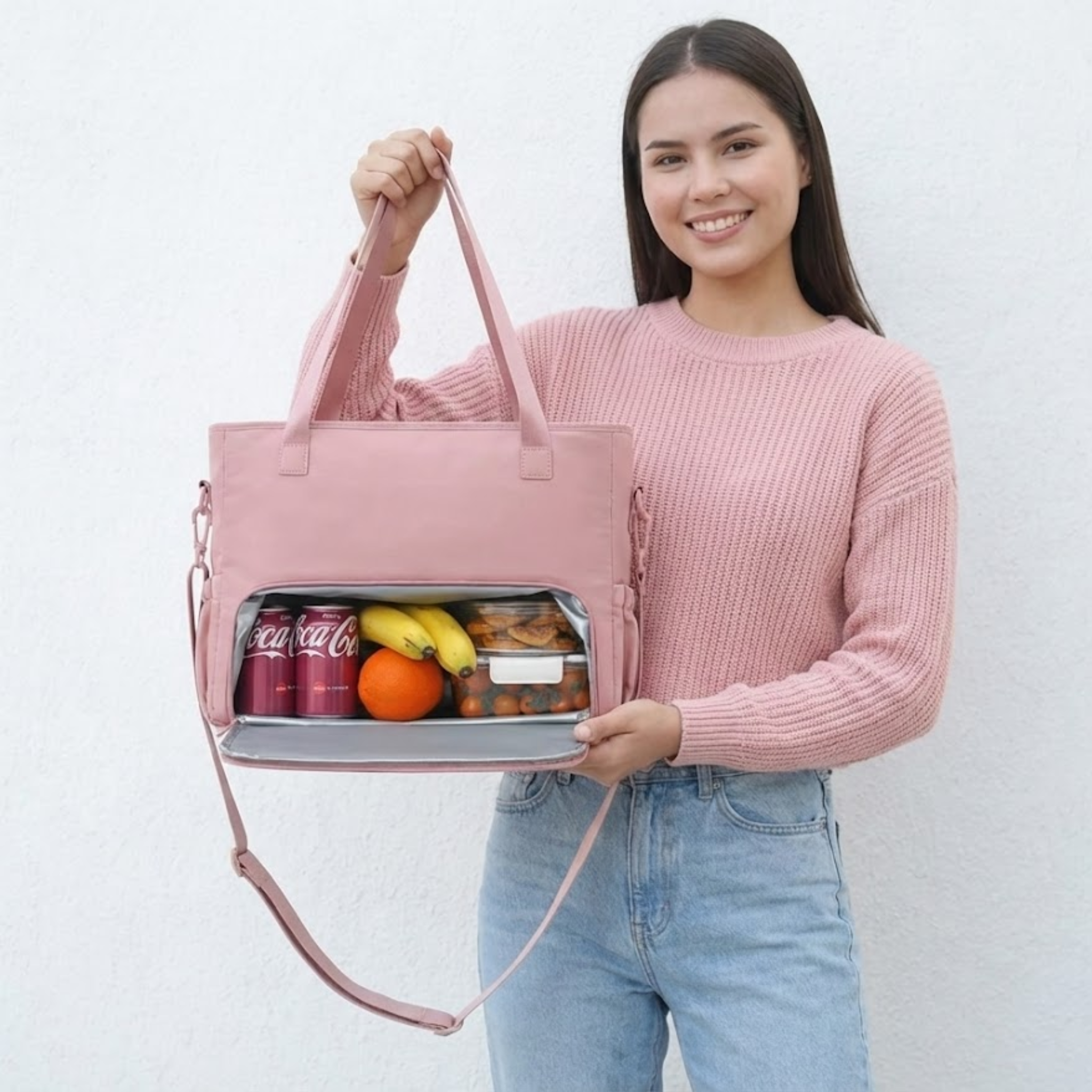 DualCore Insulated Essential Tote: Signature Luxe Pearl